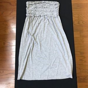 Gray beach cover up dress.